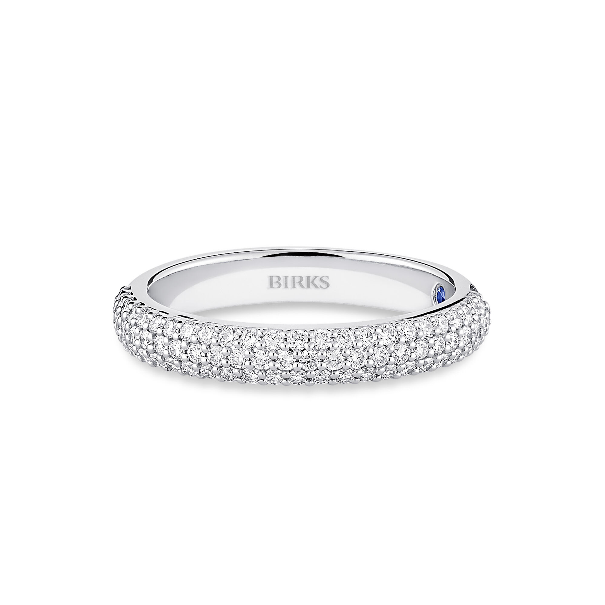 Three row best sale pave band